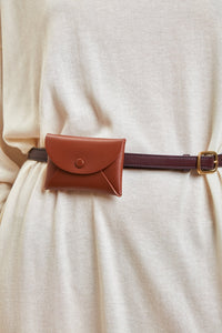 Calf Envelope Card Case - Sienna