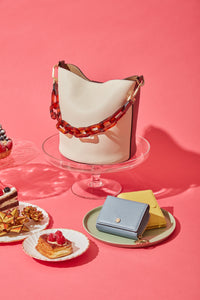 Ava Bag - Dark Rose + Creme + Waterfall