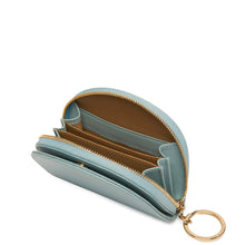 Load image into Gallery viewer, Calf Dia Mini Mirror Wallet - Cloud Blue
