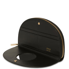 Load image into Gallery viewer, Calf Dia Continental Mirror Wallet - True Black
