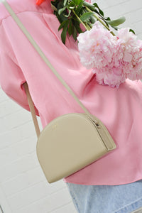 Calf Dia Crossbody - Toasted Almond