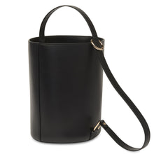 Load image into Gallery viewer, Calf Dome Bucket Bag - True Black
