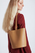 Load image into Gallery viewer, Calf Dome Bucket Bag - Bordeaux
