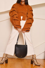 Load image into Gallery viewer, Calf Dome Hobo - True Black
