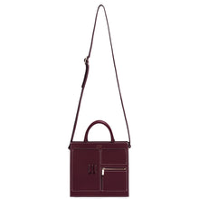 Load image into Gallery viewer, C Mini Kit Zip Satchel - Bordeaux
