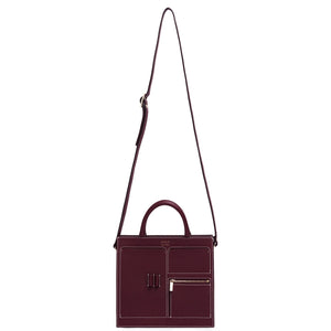 C Mini Kit Zip Satchel - Bordeaux