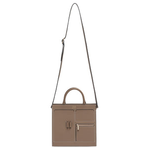 C Mini Kit Zip Satchel - Porcini