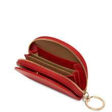 Load image into Gallery viewer, Calf Dia Mini Mirror Wallet - Classic Red
