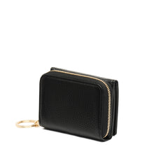 Load image into Gallery viewer, Mini Zip Around Wallet - True Black

